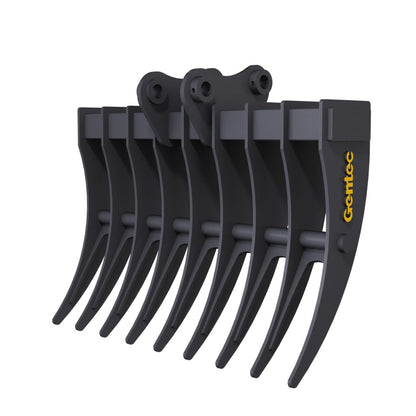 Gentec Equipment Rake | Rake Width 40" & 48" | Machine Size 4.0-5.9 Tons | For Excavators