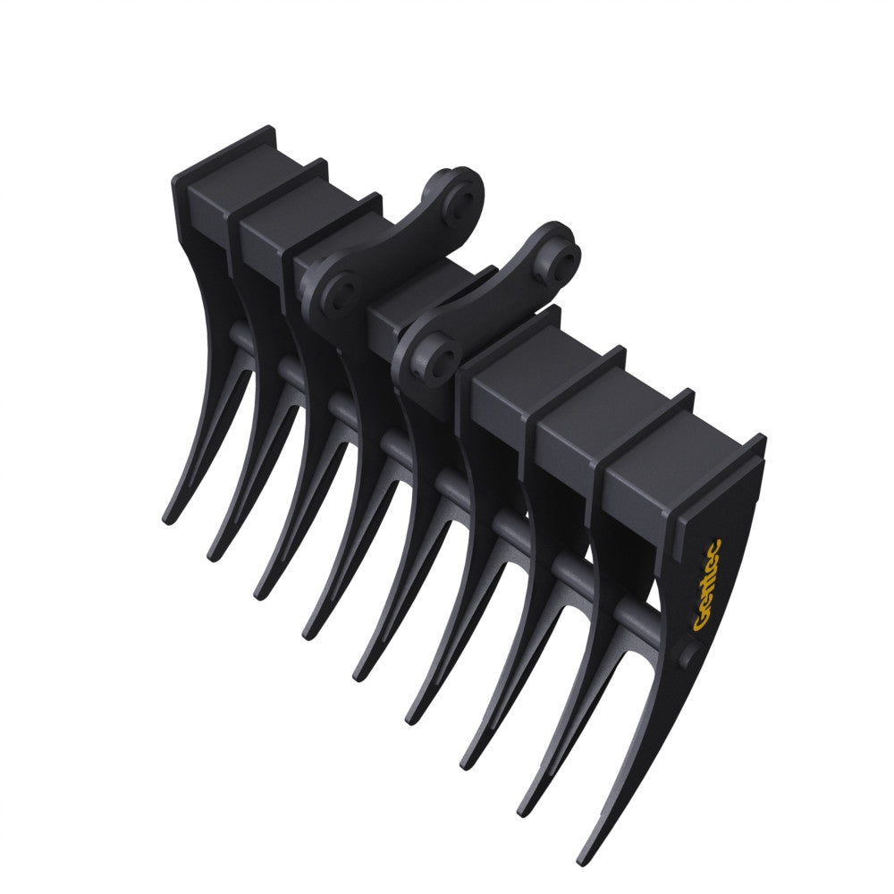 Gentec Equipment Rake | Rake Width 40" & 48" | Machine Size 4.0-5.9 Tons | For Excavators