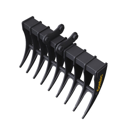 Gentec Equipment Rake | Rake Width 48" & 60" | Machine Size 6.0-9.9 Tons | For Excavators