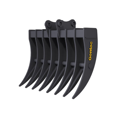 Gentec Equipment Rake | Rake Width 48" & 60" | Machine Size 10-15 Tons | For Excavators