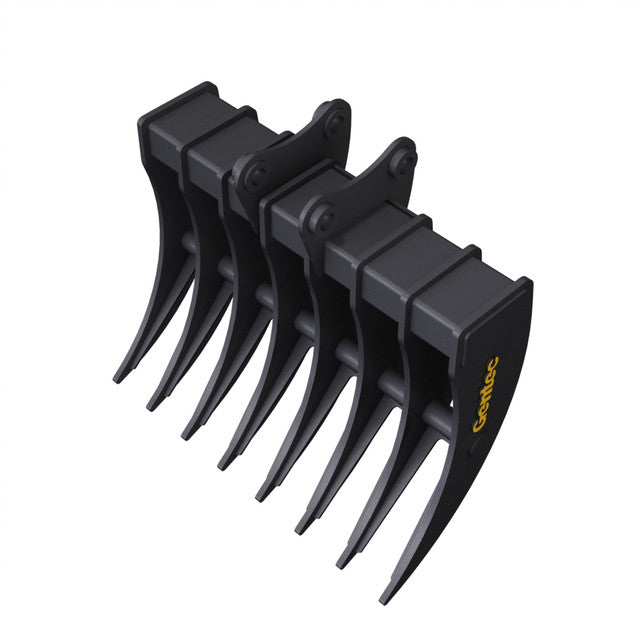 Gentec Equipment Rake | Rake Width 48" & 60" | Machine Size 10-15 Tons | For Excavators