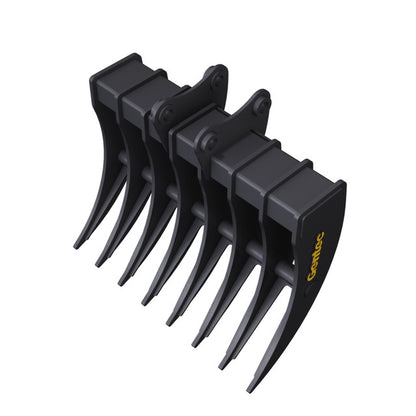Gentec Equipment Rake | Rake Width 48" & 60" | Machine Size 10-15 Tons | For Excavators