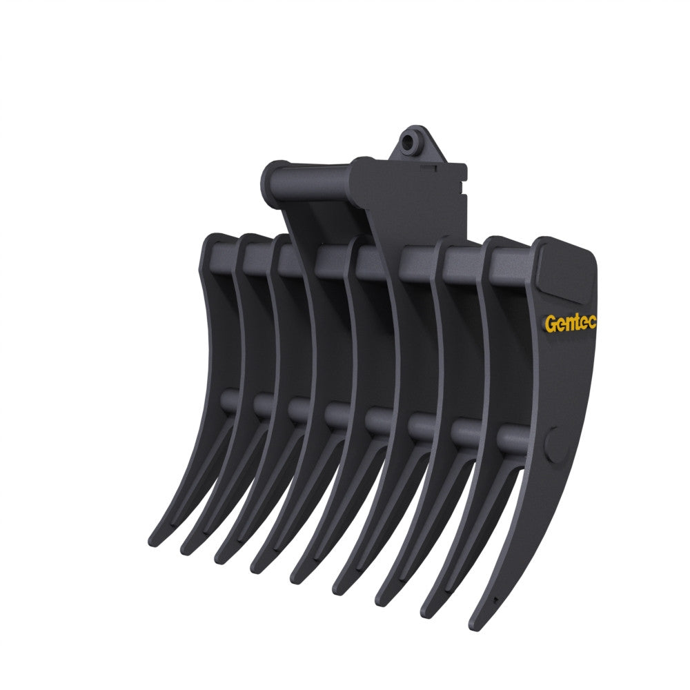 Gentec Equipment Rake w/ 1.25" T-Pin | Rake Width 36" | Machine Size 2.3-3.9 Tons | For Excavators