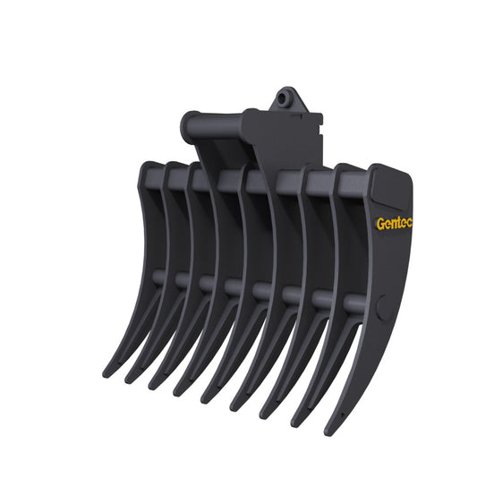 Gentec Equipment Rake w/ 1.25" T-Pin | Rake Width 36" | Machine Size 2.3-3.9 Tons | For Excavators