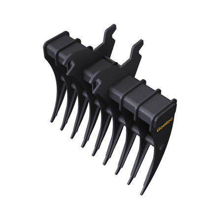 Gentec Equipment Rake w/ Wedge Coupler | Rake Width 40" & 48" | Machine Size 4.0-5.9 Tons | For John Deere 50