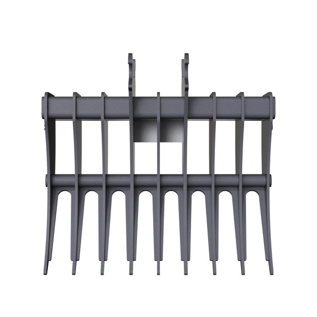 Gentec Equipment Rake w/ Wedge Coupler | Rake Width 40" & 48" | Machine Size 4.0-5.9 Tons | For John Deere 50