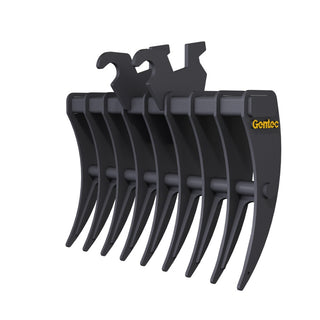 Gentec Equipment Rake w/ Canada Wedge Coupler | Rake Width 40" | Machine Size 2.3-3.9 Tons | For Kubota KX040