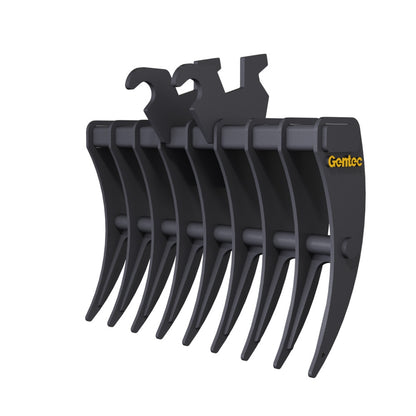 Gentec Equipment Rake w/ Canada Wedge Coupler | Rake Width 40" | Machine Size 2.3-3.9 Tons | For Kubota KX040