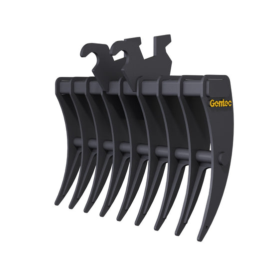 Gentec Equipment Rake w/ Canada Wedge Coupler | Rake Width 40" | Machine Size 2.3-3.9 Tons | For Kubota KX040
