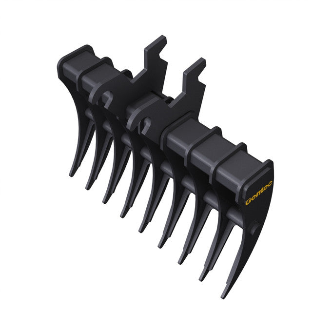 Gentec Equipment Rake w/ Canada Wedge Coupler | Rake Width 40" | Machine Size 2.3-3.9 Tons | For Kubota KX040