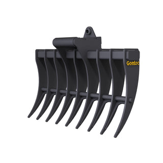 Gentec Equipment Rake w/ 1.75" T-Pin | Rake Width 60" | Machine Size 6.0-9.9 Tons | For Excavators