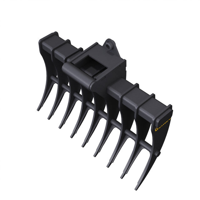Gentec Equipment Rake w/ 1.75" T-Pin | Rake Width 60" | Machine Size 6.0-9.9 Tons | For Excavators