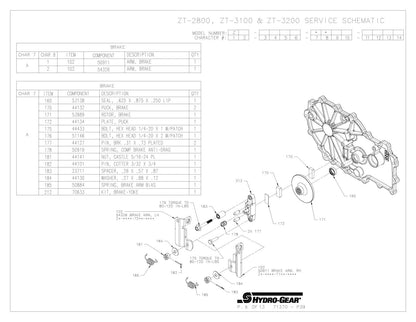 Hydro-Gear Commercial Hydrostatic Transmission | 3100 & 2800 Series | Deck Size 48"-60" | Horsepower 15–30 HP | For Zero-Turn Mowers