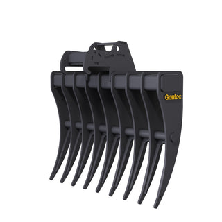 Gentec Equipment Rake w/ Bobcat X-Change Coupler | Rake Width 40" & 48" | Machine Size 4.0-5.9 Tons | For Excavators
