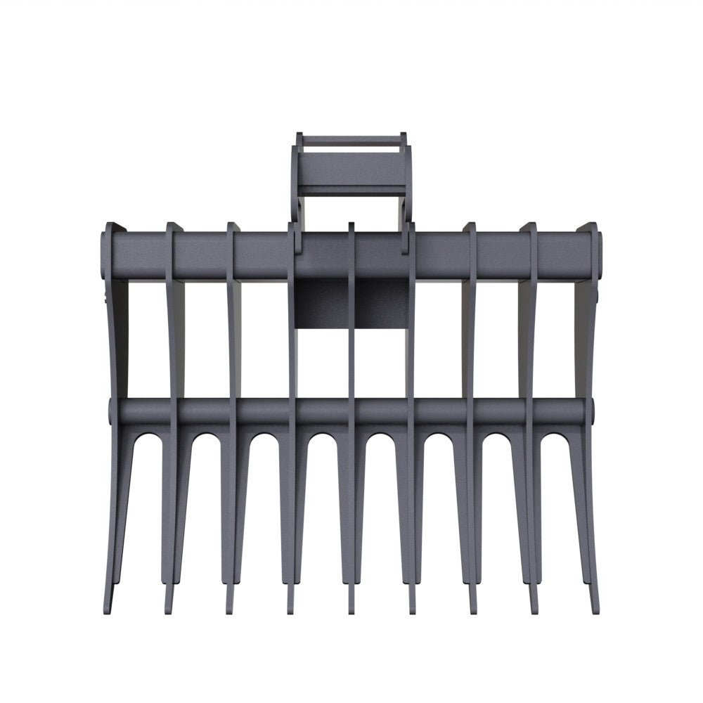Gentec Equipment Rake w/ Bobcat X-Change Coupler | Rake Width 40" & 48" | Machine Size 4.0-5.9 Tons | For Excavators