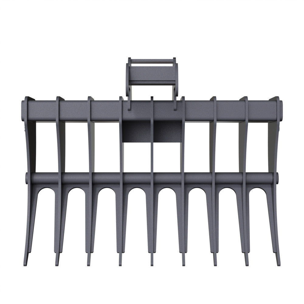 Gentec Equipment Rake w/ Bobcat X-Change Coupler | Rake Width 40" & 48" | Machine Size 4.0-5.9 Tons | For Excavators