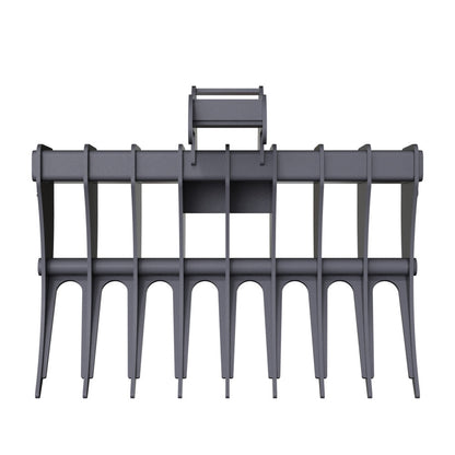 Gentec Equipment Rake w/ Bobcat X-Change Coupler | Rake Width 40" & 48" | Machine Size 4.0-5.9 Tons | For Excavators
