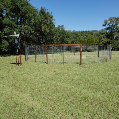 EGC Traps Basic Hog Trap System | 30' Diameter | 6' x 10' Reinforced Panels | Drop Gate & Man Gate | Custom Expandable Wild Hog Control