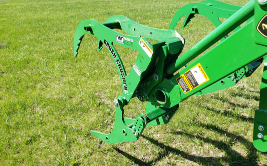 Westendorf Brush Crusher | Model 4200-GREEN | Hydraulic-Free Grapple | JDQA 100–400 Series | 20–50 HP | For Tractors