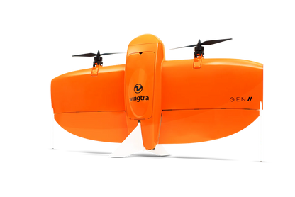 Wingtra | Wingtra One GEN II | VTOL Mapping Drone | 61 MP | Up to 59 Min Flight Time | 16 m/s Flight Speed  | 6-25 MP Camera GIS & Engineering