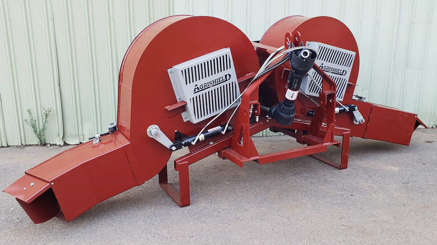 Agrishield Double PTO Berm Blowers | Horsepower 70 HP | Hydraulically-Operated Dampers | For Tractors