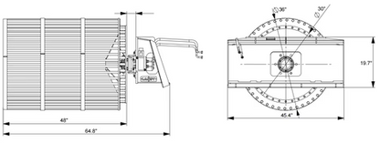 Landy Attachments Rotary Rock Picker | Diameter Drums 30" & 36" | 21-26 GPM | For Skid Steers