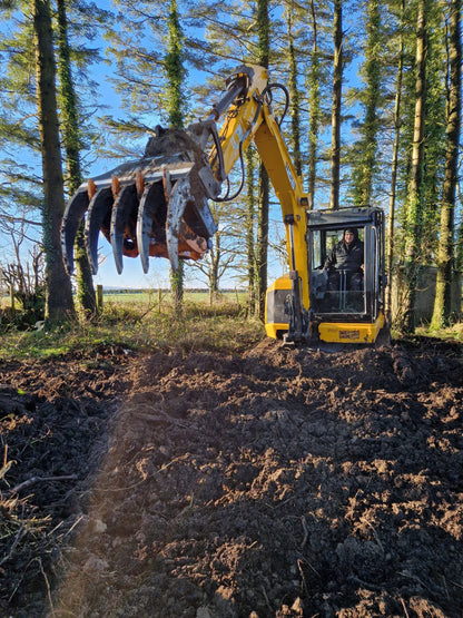 MDE Machinery | Scorpion Grapple | Model S500 To S1900 | Width 26.4" To 75" Inches | Machine Size 1.5 - 55 Tons | For Excavators