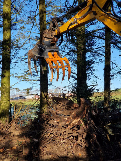 MDE Machinery | Scorpion Grapple | Model S500 To S1900 | Width 26.4" To 75" Inches | Machine Size 1.5 - 55 Tons | For Excavators
