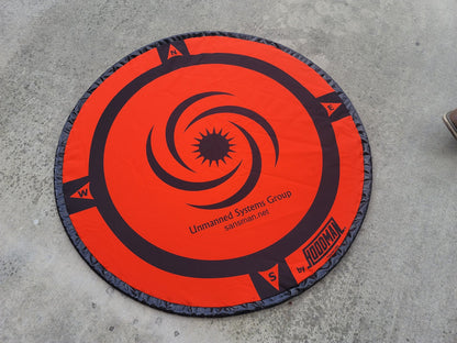 Hoodman Weighted UAV Drone Landing Pad Line | Model HDLP3, HDLP5, HDLP8 | Diameter 3' To 8' | Stable, Portable, Durable For Drones