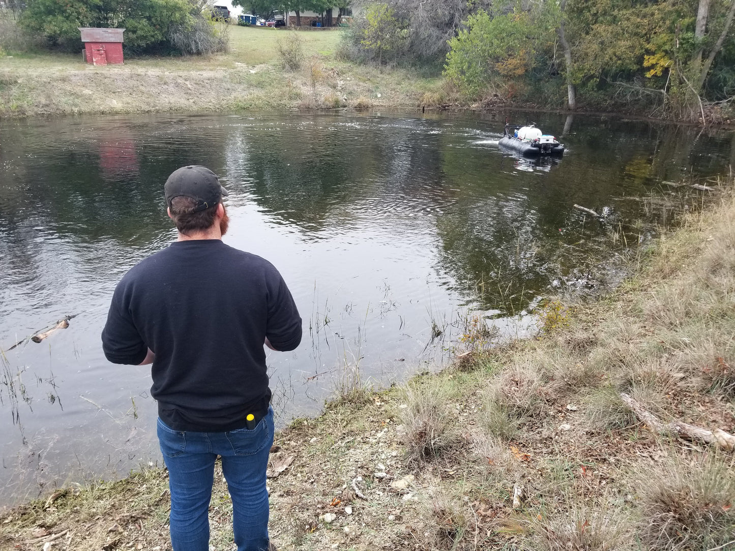 ADAPT Drone Boat - Autonomous Spraying Boat, Extended Length, Hybrid Powertrain