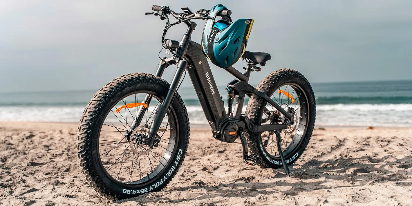 Himiway | Electric Bike | Model D7 Pro Mountain | 1000 W Mid-Drive Motor (1.34 HP) | 26 x 4.0” Fat Tires | 60 To 80 Mile Range | 400 lb Payload | 160 Nm Torque | For Extreme Trail & Backcountry Riding