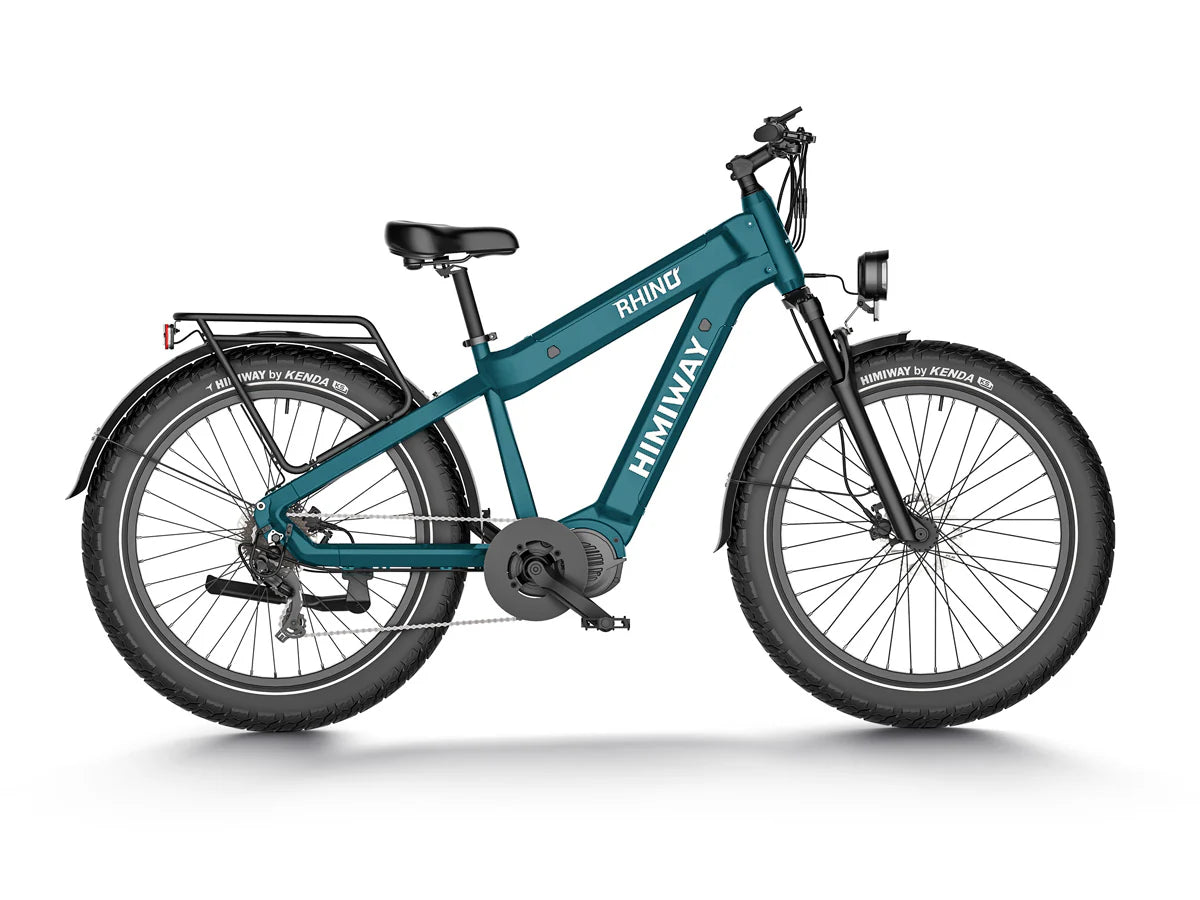 Himiway D5 Plus (Rhino) | 1000W Mid-Drive Motor | 80-110 Miles Per Charge | Dual Battery Off-Road Electric Bike