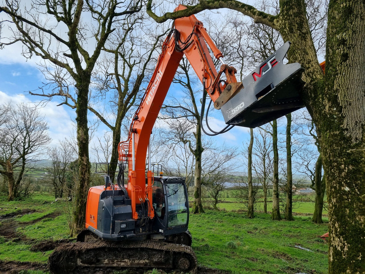 MDE Machinery | Tree Shear With Buncher | Model Koala 150T To Koala 550T | Cutting Capacity 6" To 21.5" Inches | Machine Size 1.5-40 Ton | For Excavator