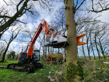 MDE Machinery | Tree Shear With Buncher | Model Koala 150T To Koala 550T | Cutting Capacity 6" To 21.5" Inches | Machine Size 1.5-40 Ton | For Excavator
