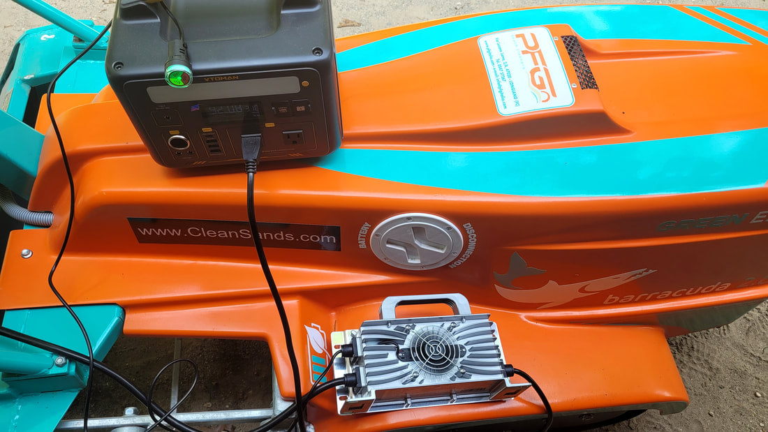 Barracuda 2.0 Electric Beach Cleaner | Sifting Width 35" | Run Time 3–4 Hrs
