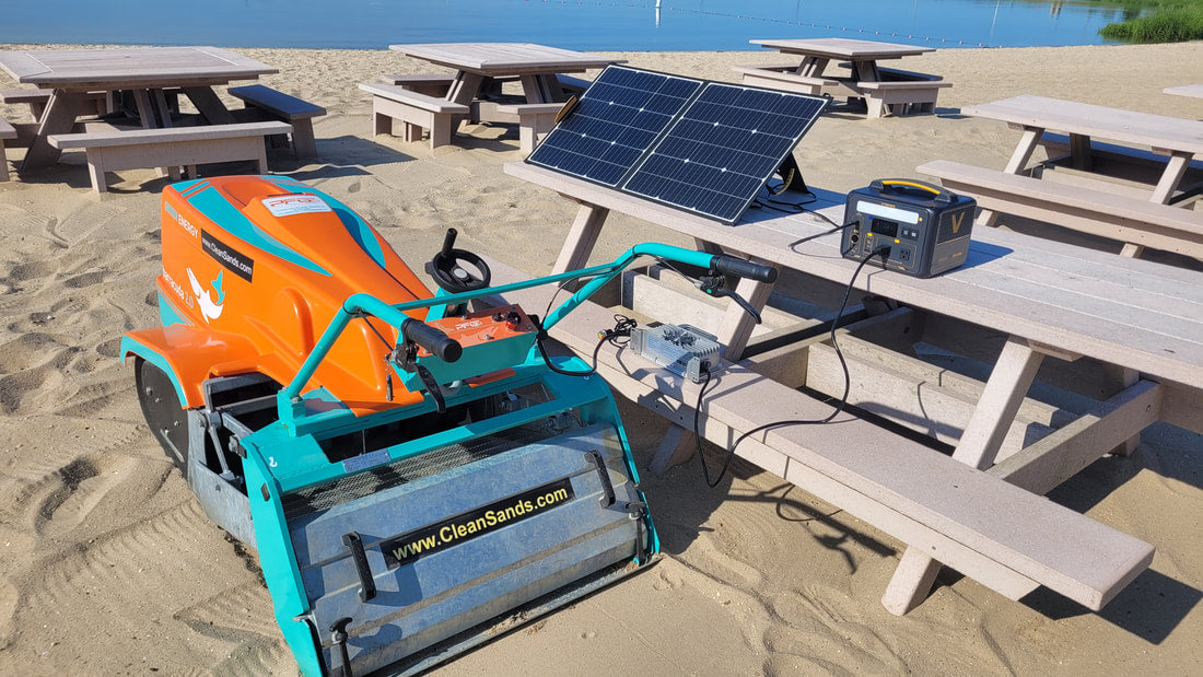 Barracuda 2.0 Electric Beach Cleaner | Sifting Width 35" | Run Time 3–4 Hrs