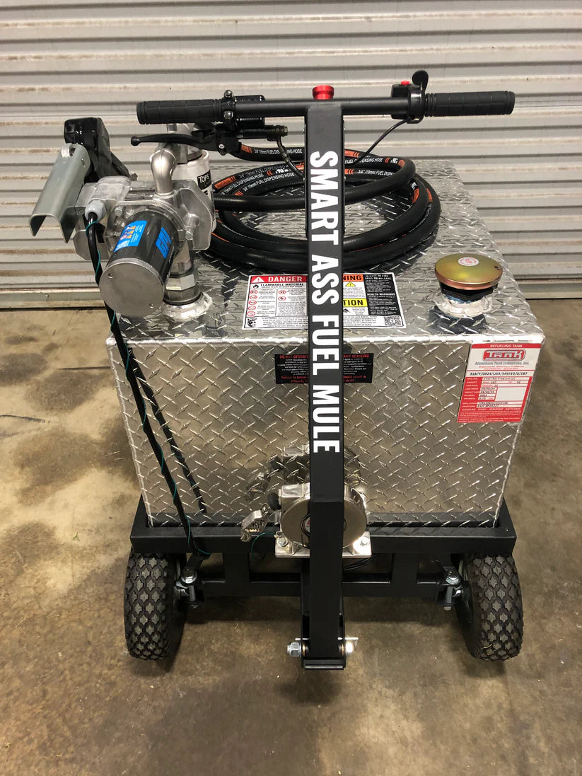 Smart Ass Fuel Mule Aviation Edition | 20' Retractable Static Bonding Reel | 18' Feet of Antistatic Fuel Hose