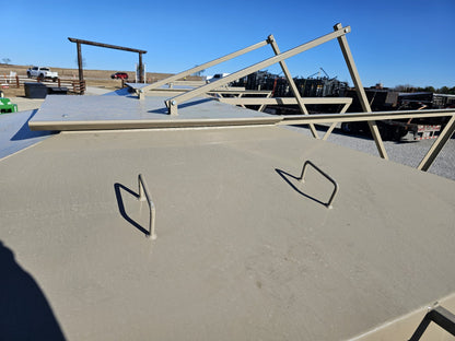 DH Farm | Feeder | Feed Bin Stationary | 5 Ton Bulk | 6" Channel Frame | 12-Gauge Steel | For Livestock Feeding Storage