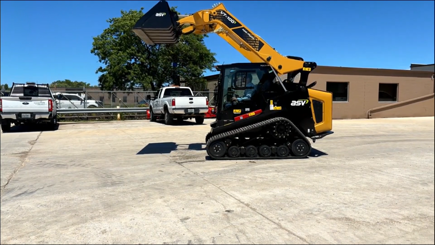 ASV Posi-Track Compact Track Loader | Model VT100 MAX | Fuel Capacity 34 Gallons | Hydraulic Flow 40 GPM