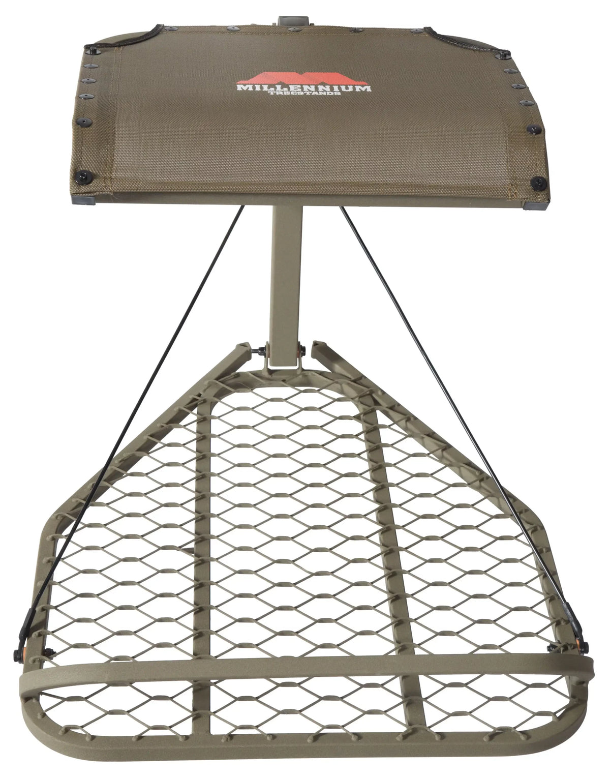 Millennium Treestands M-035-SL Steel Hang-On Tree Stand | Model M-035-00 | Platform 20.5" x 26" | Capacity 300 lb