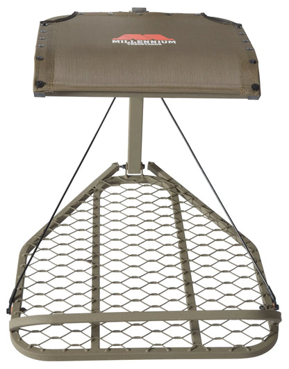 Millennium Treestands M-035-SL Steel Hang-On Tree Stand | Model M-035-00 | Platform 20.5" x 26" | Capacity 300 lb