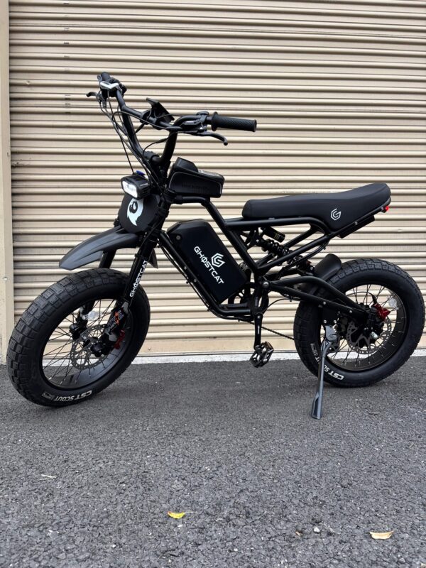 GhostCat Bikes Accessories Bundle | Battery Decals, BMX Kit – F Series, Drift Eight Metal Front Plate, Premium Tapia Seats, Rear Rack & Basket Options | For All Models GhostCat Bikes