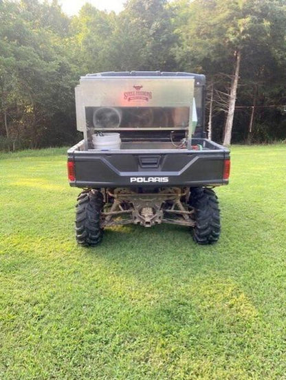 Stull Feeders Auger Livestock Feeders For Range Cudes | Models 300 & 600 LB | 4" Auger | 12V | UTVs & Small Trucks