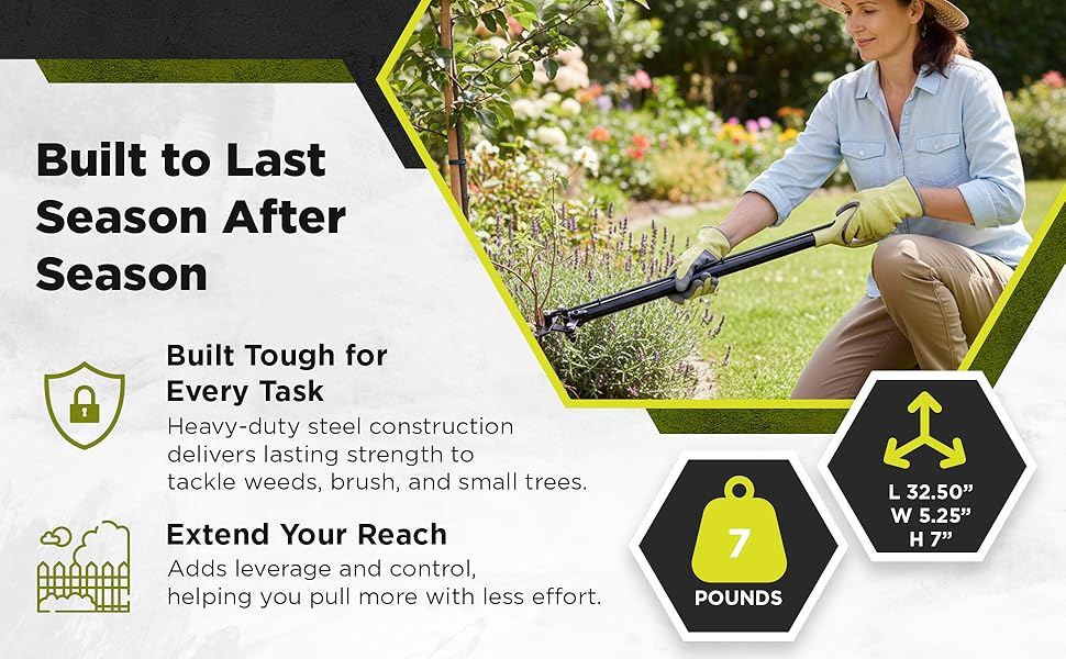 Brush Grubber™ Handy Grubber | Model BG‑14 | Handle Length 18" Extended Reach