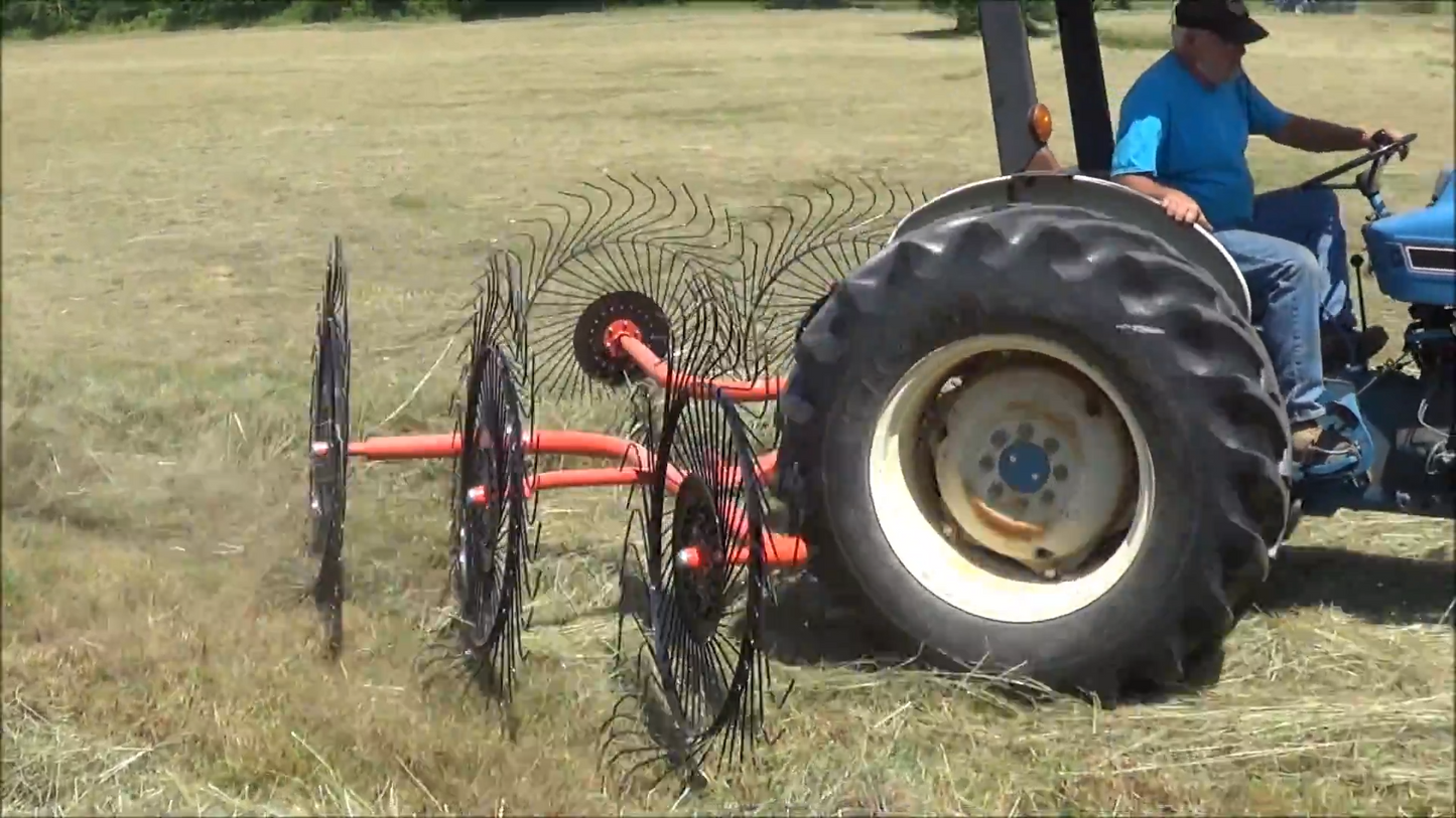 Befco Ground Driven Finger Wheel Rakes | Model RS2-02 To RS2-06 | Working Width 4'3" To 15'10" | Horsepower 16-80 HP | For Tractors