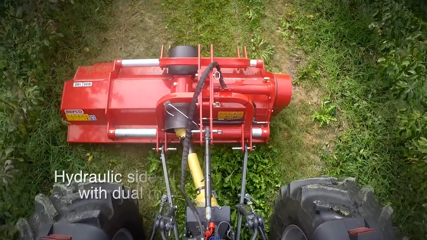 Befco | Destroyer Flail Shredder | Model D90 Series | Width 60" To 88" | Horsepower 40–90 HP | Side-Shift | Horsepower 40–90 HP | For Tractor