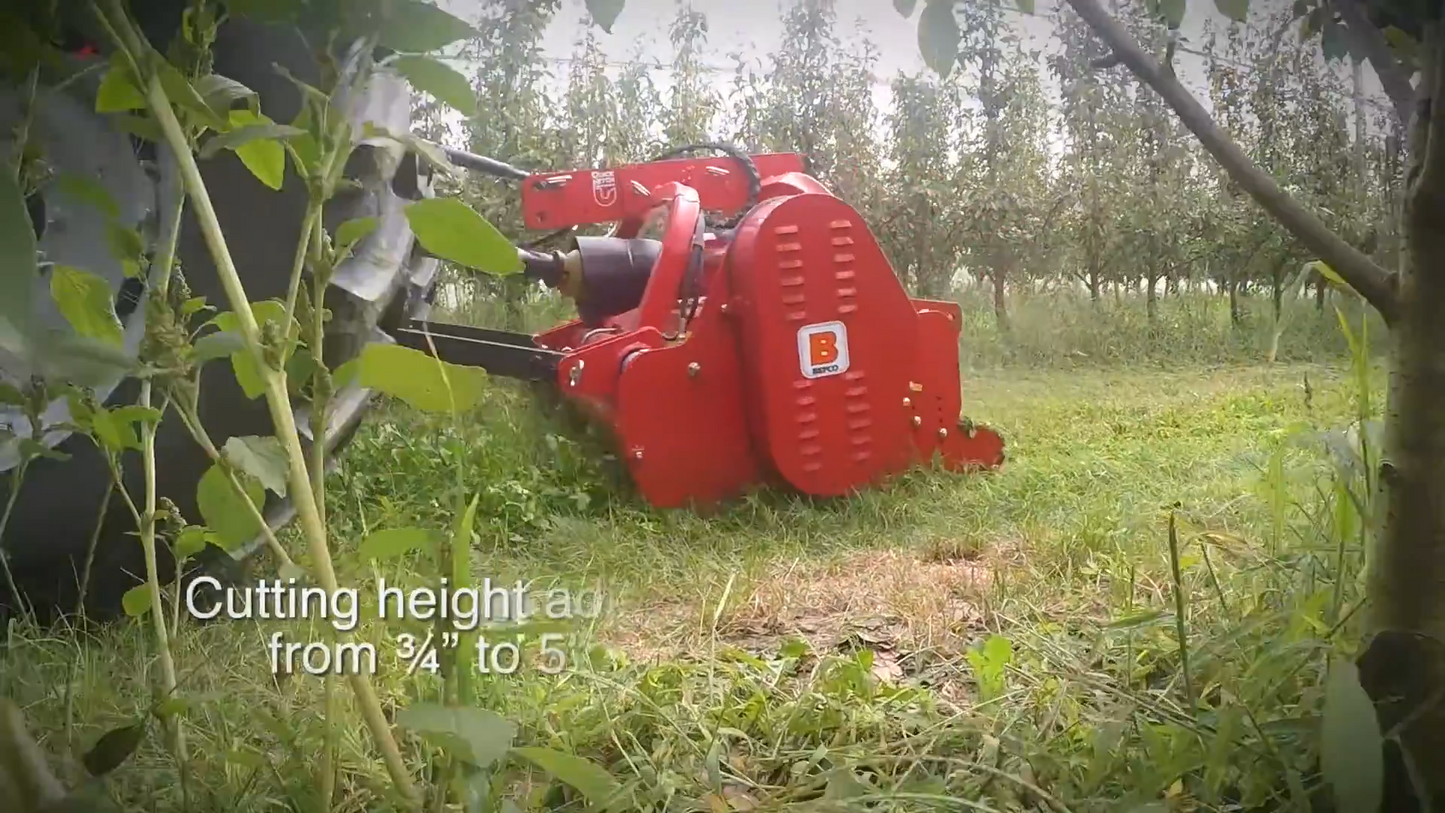 Befco | Destroyer Flail Shredder | Model D90 Series | Width 60" To 88" | Horsepower 40–90 HP | Side-Shift | Horsepower 40–90 HP | For Tractor