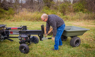 Swisher Log Splitter Accessories Bundle | 4-Way Wedge + Firewood Cradle + H-Beam Cradles | For 22–34 Ton Splitters