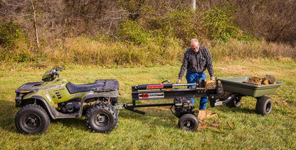 Swisher Log Splitter Accessories Bundle | 4-Way Wedge 18840, Firewood Cradle 21800, "H" Beam Log Cradles 16277, 34 Ton Hitch Mount Kit 21207, 22/28 Ton Hitch Mount Kit 21200 | High-Grade Steel