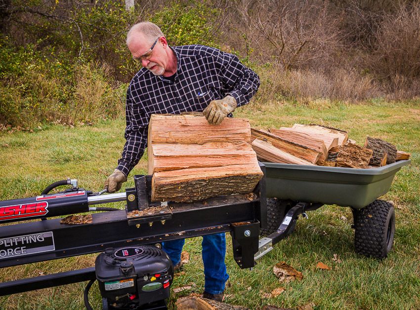 Swisher Log Splitter Accessories Bundle | 4-Way Wedge 18840, Firewood Cradle 21800, "H" Beam Log Cradles 16277, 34 Ton Hitch Mount Kit 21207, 22/28 Ton Hitch Mount Kit 21200 | High-Grade Steel